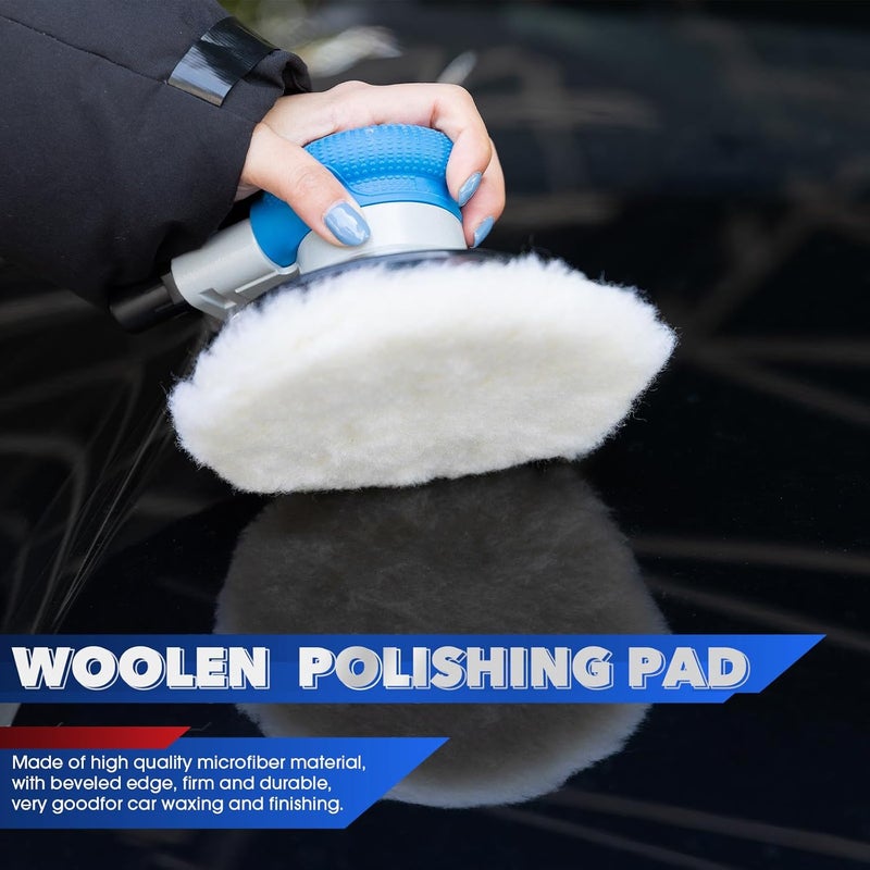 PUIMIT 6" Air Sander Kit - Garage-Ready Dual Action Tool, Car Detailing & Woodworking Hero | Palm-Sized Power w/Free Tool Kits - Image 5